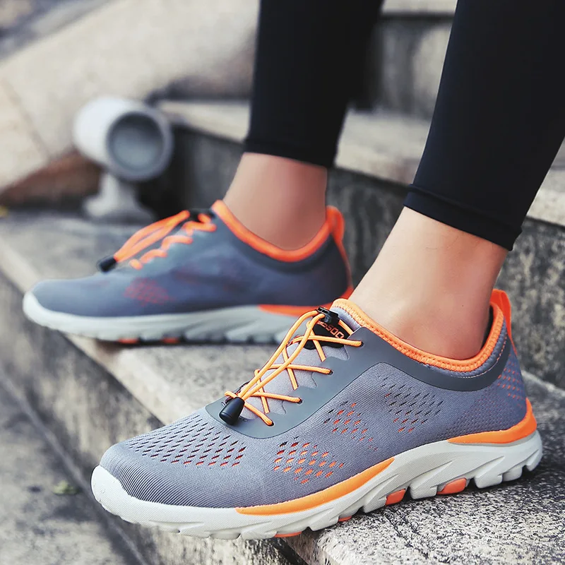 Man Women Professional Running Shoes High Quality Elastic band Sneakers