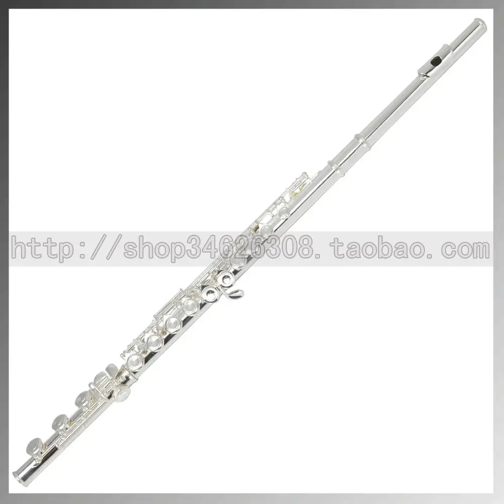 Wholesale Exquisite 17 e key silver plated flute musical instrument