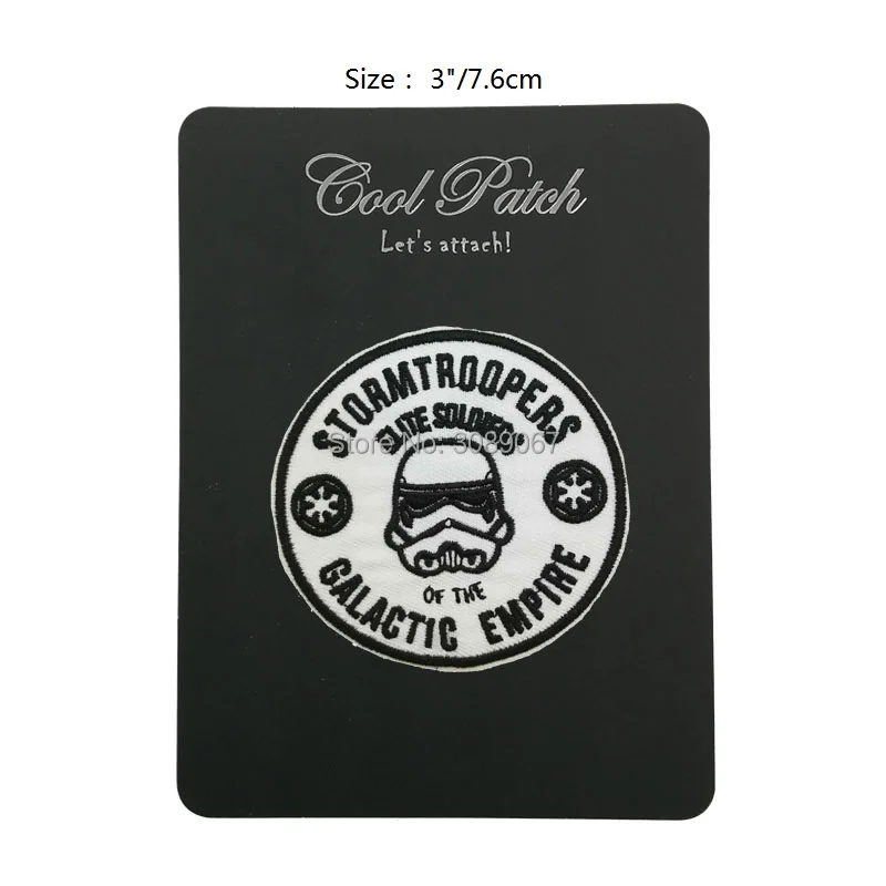 

Star Wars STORMTROOPERS GALACTIC EMPIRE patches Embroidered TV Movie Film series Cosplay Costume iron on badge for clothing