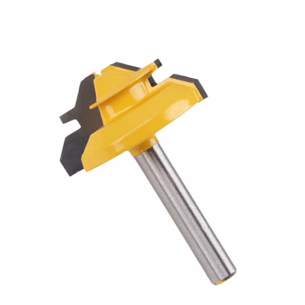 Конусный нож для Tenon 1/4 дюйма резьба по дереву 45 градусов 1/4*1 3/8 Stile Finger Joint клей