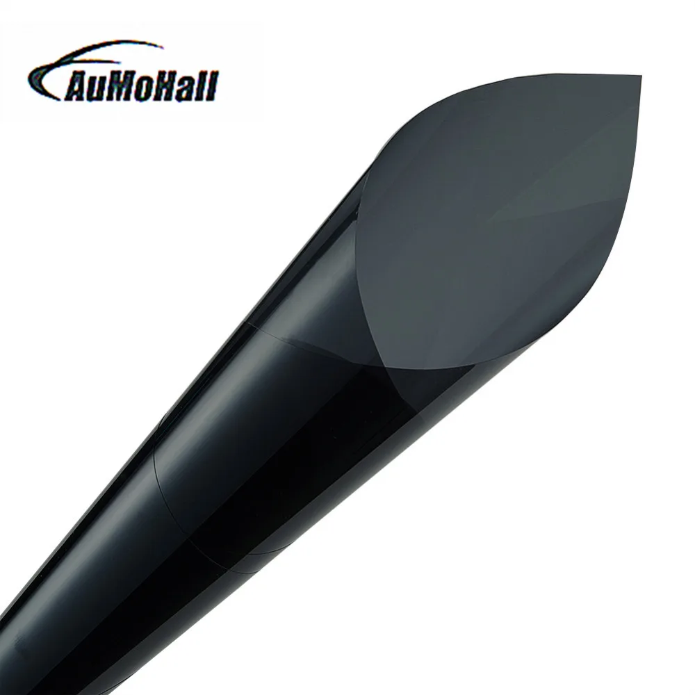 AUMOHALL 50*300 см VLT 5% Автомобильная Тонировочная пленка для защиты окон от солнца