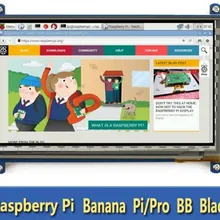 Ips 7,0 дюймов HDMI TFT lcd емкостный сенсорный экран 1024*600 для Raspberry Pi BB Черный Банан Pi/Pro