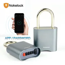 Nokelock Умный Замок Bluetooth приложение Пароль замок IP65 Водонепроницаемый Открытый электронные замки без ключа Противоугонный небольшой дверной замок