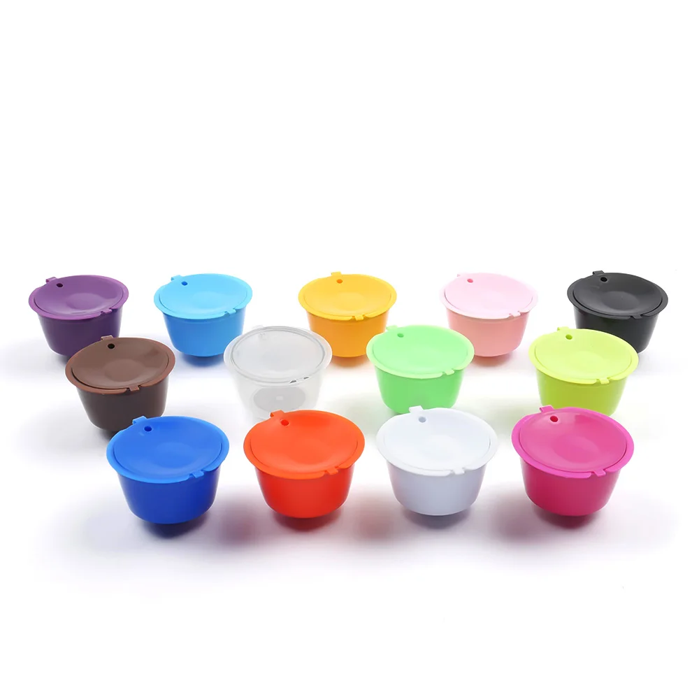 Многоразовые кофейные капсулы 13 цветов Пластиковые совместимые с Dolce Gusto фильтр