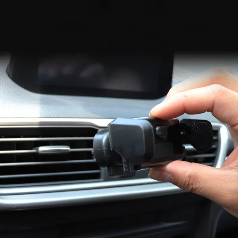 

360 Degree Adjustable Car Phone Holder Car Air Conditioning Air Outlet Dedicated Automatic Lock Clamping Mobile Phone Holder