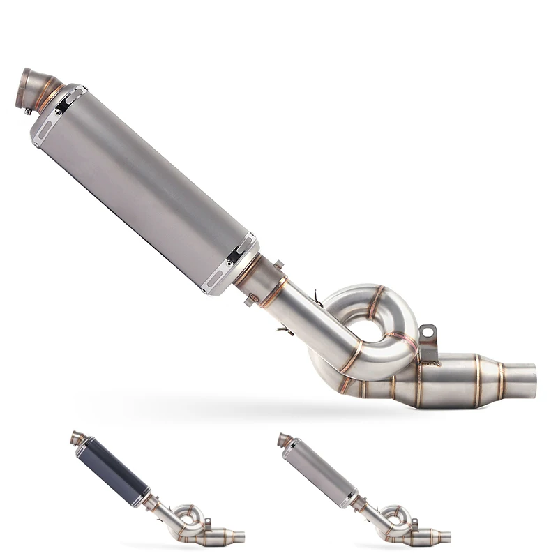

Motorcycle Full System Exhaust Slip-On For kawasaki Z800 Z 800 Exhaust Muffler Escape Middle Mid Contact Pipe