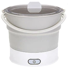 Складывающийся Электрический чайник с подогревом, контейнер для еды с подогревом, контейнер для ланча, портативный чайник для приготовления чая