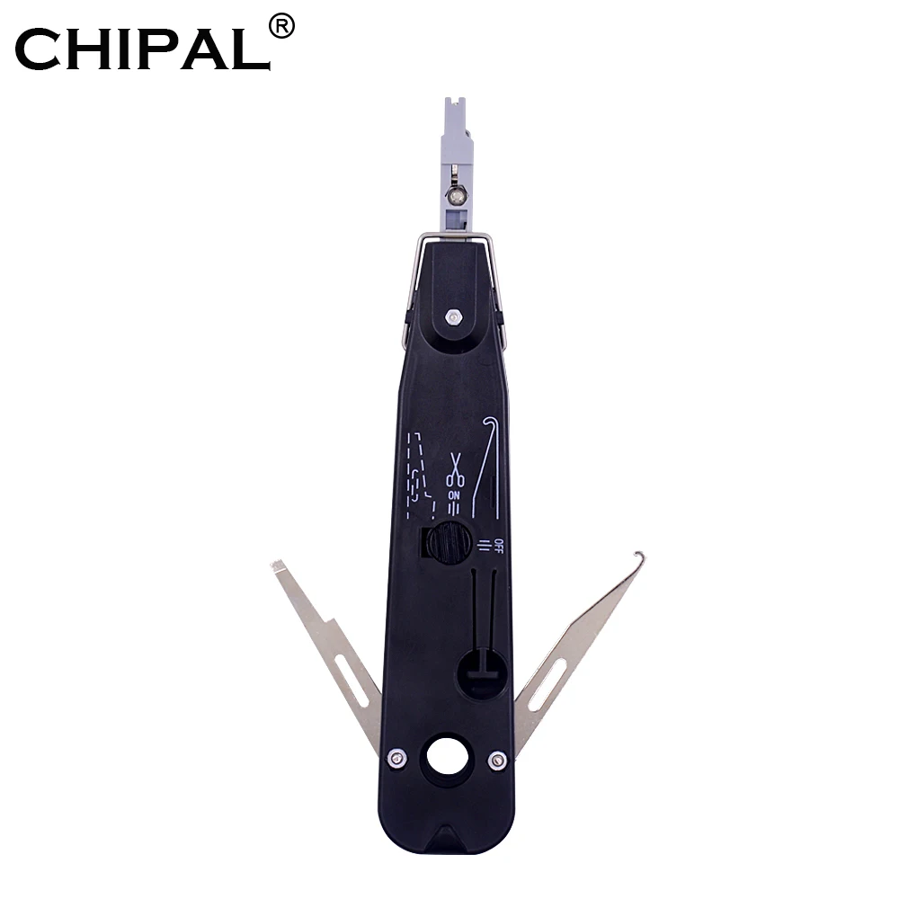 

CHIPAL Professional Telecom LSA-Plus Tool with Sensor Ethernet Network Patch Panel Faceplate Punch Down Tool RJ11 RJ45 Cat5