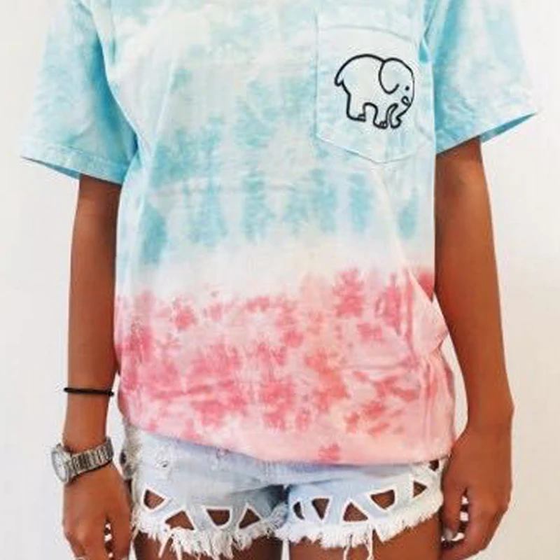 عارضة الفيل طباعة تي شيرت النساء رواج جيب فضفاض الصيف قمم الإناث خمر الملونة بسيطة تيز أعلى للسيدات بالاضافة الى حجم عارضة الفيل طباعة تي شيرت النساء رواج جيب فضفاض الصيف قمم الإناث خمر الملونة بسيطة تيز أعلى للسيدات بالاضافة الى حجم