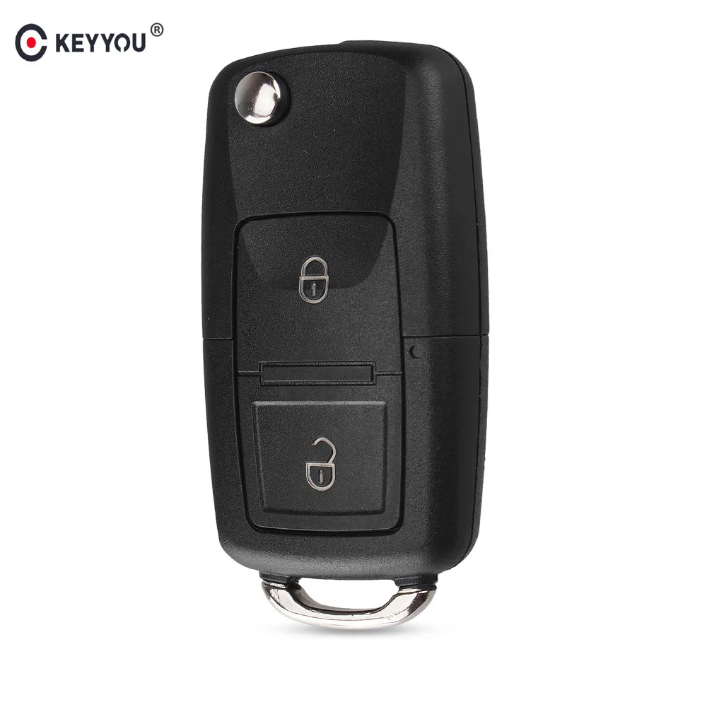 KEYYOU 2 Buttons Remote Flip Folding Car Key Shell for VW Volkswagen MK4 Bora Golf 4 5 6 Passat Polo Bora Touran spark plugs and wires