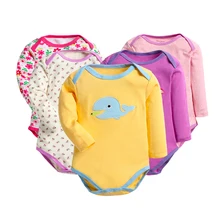 5pcs Long Sleeve Bodysuit Baby Newborn Body With Long Sleeves For Boy Girls Bodies Baby Girl Long Sleeve Infant-clothing