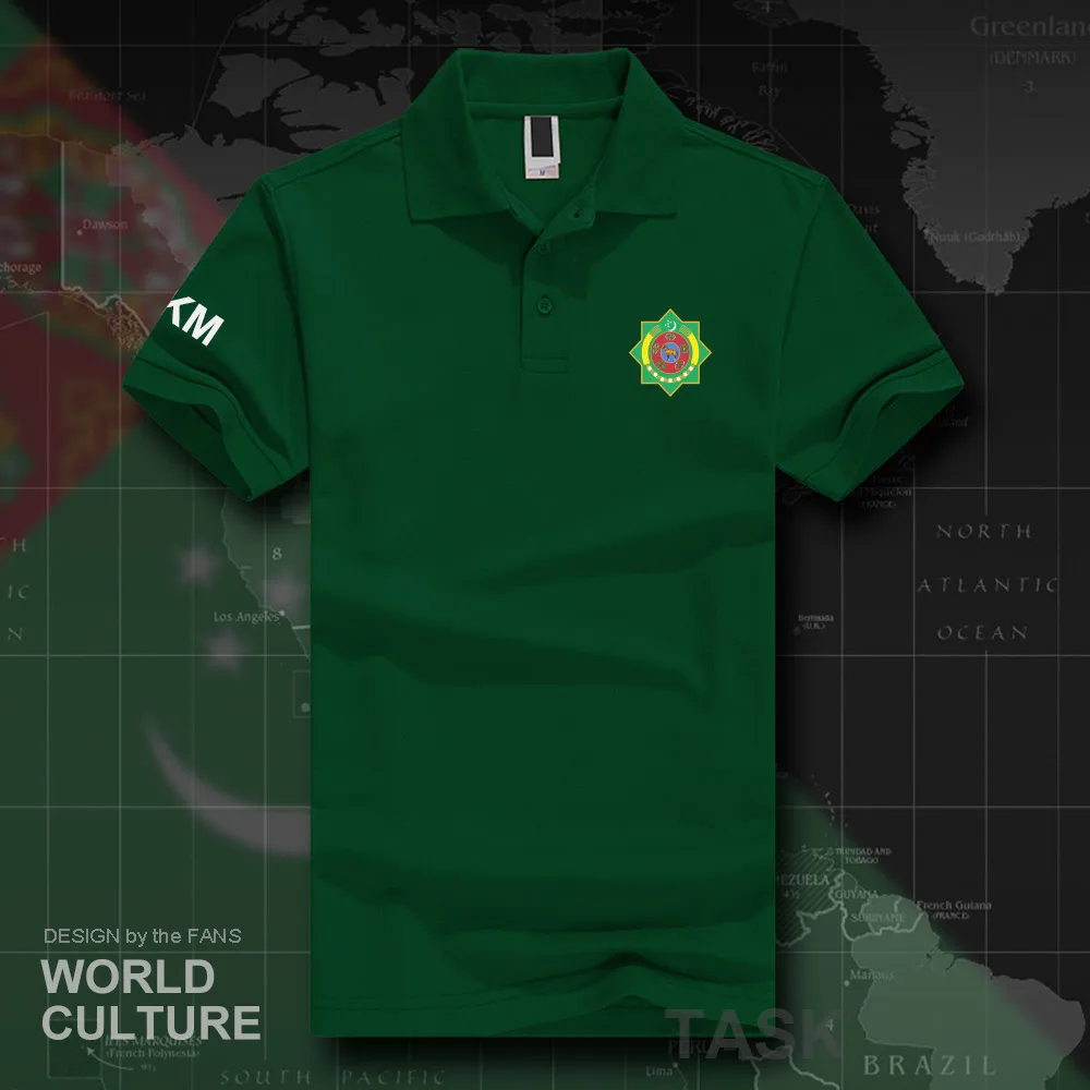 

Turkmenistan Turkmen TKM polo shirts men short sleeve white brands printed for country fashion 2019 cotton nation team flag 20