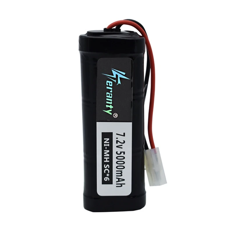 SC* 6 ячеек 7,2 V 5000mAh 15c с штепсельной вилкой Tamiya перезаряжаемый Ni-MH аккумулятор для радиоуправляемых игрушек, радиоуправляемых автомобилей 7,2 v аккумулятор