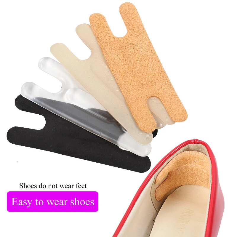 Tcare 1Pair Foot Care Heel Grips Liner Cushions Inserts for Loose Shoes,Shoe Pads for Shoes too