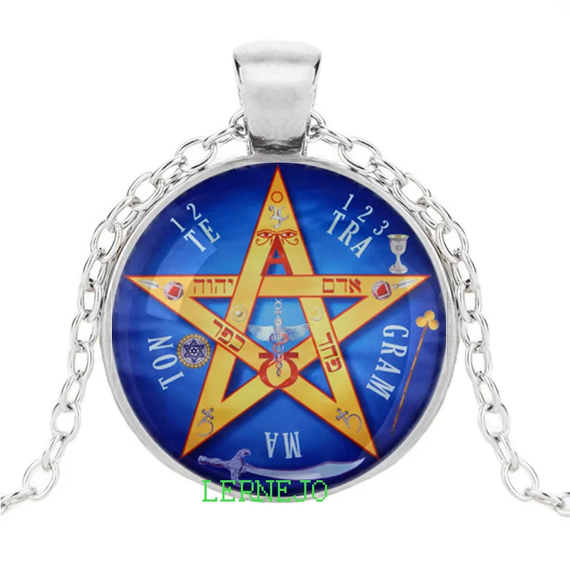Ожерелье амулет Tetragrammaton иврит Библия четыре буквы имя Бога Хашем подвеска YHWH
