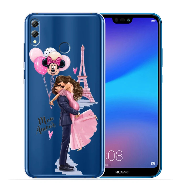 Модный чехол для телефона Super Dad Girl mom Baby для huawei P30 Lite P30 Pro P20 Lite P8Lite P9Lite P Smart мягкий прозрачный Etui - Цвет: 16