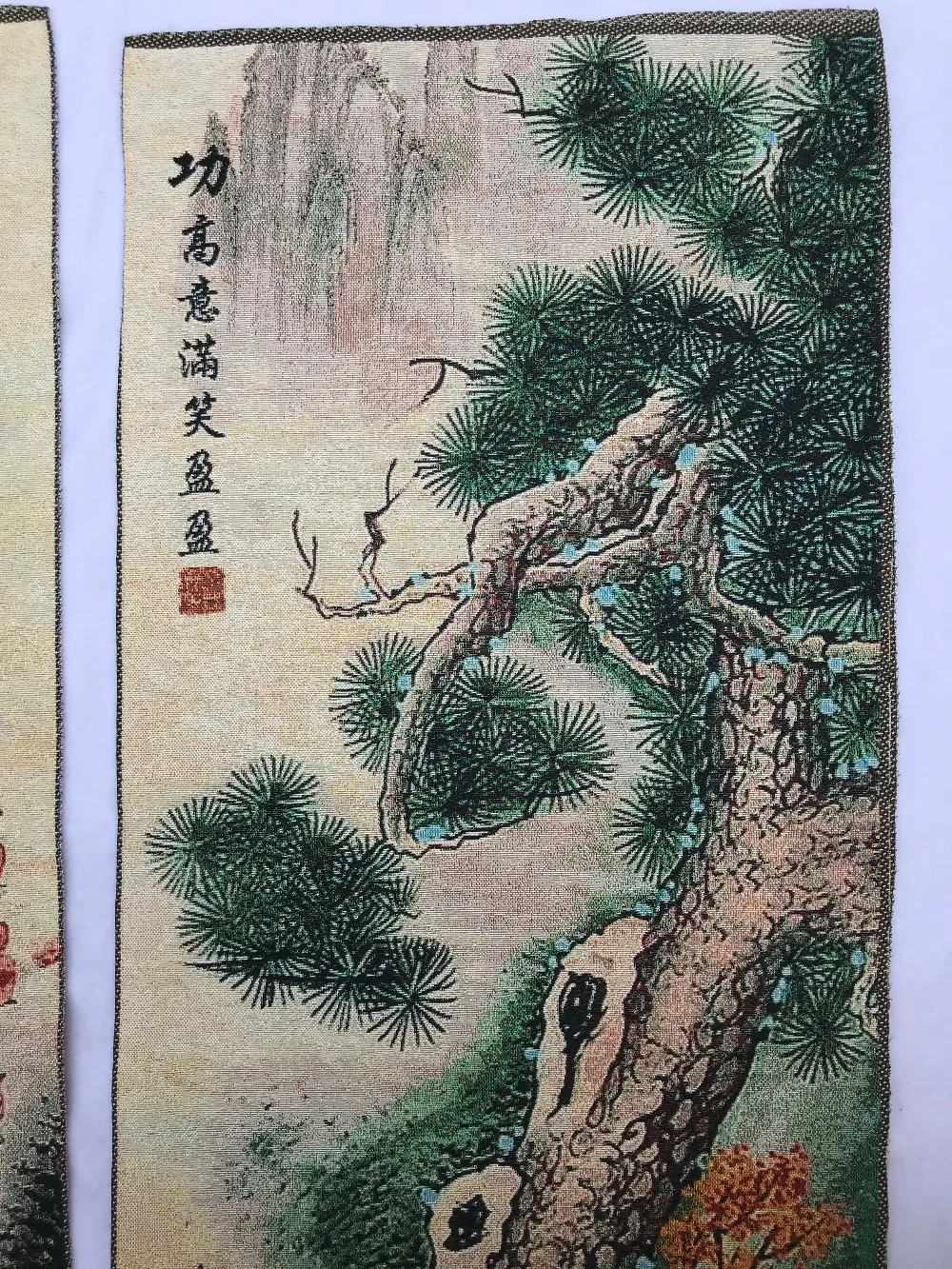 Китайский шелк с вышивкой ma dao cheng gong|Рисование и каллиграфия| |