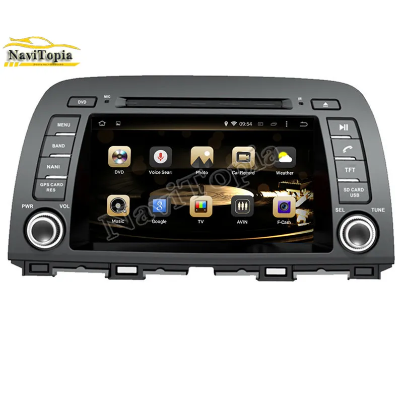 Sale NAVITOPIA 4G RAM 32G ROM Octa Core Android 9.0 Car DVD Player GPS for Mazda CX-5 2012-/for Mazda 6 Third generation GJ 2012- 1
