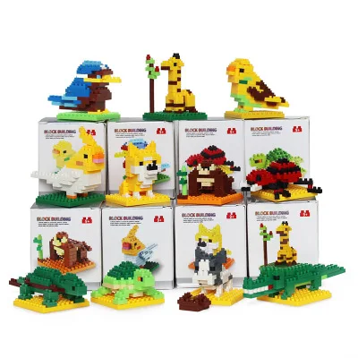 

Animal Series Model Figures Small Building Blocks Animals Educational Toys For Kids Children Gift Compatible With Legoed Duploed
