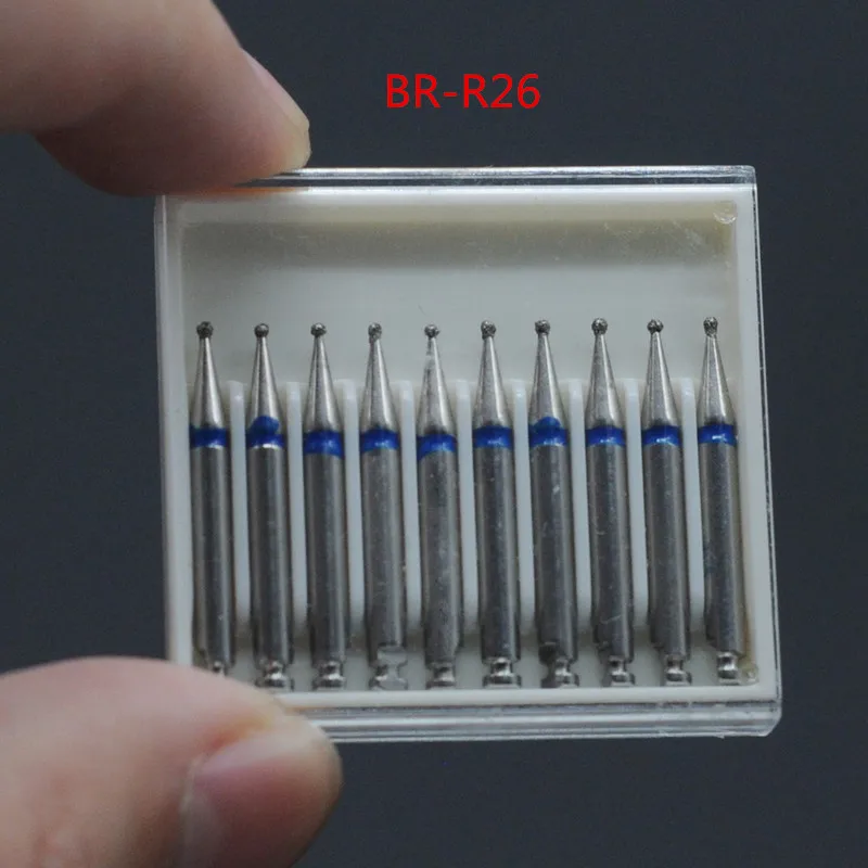Стоматология Алмазные Боры 10x низкая скорость для RA 2,35 мм хвостовик наконечника полировщик для стоматологической лаборатории