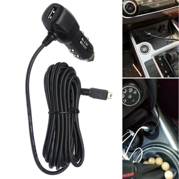 

3.5m Cable Mini USB Port 5V 2A Car Charger Adapter For Car DVR Vehicle Charging