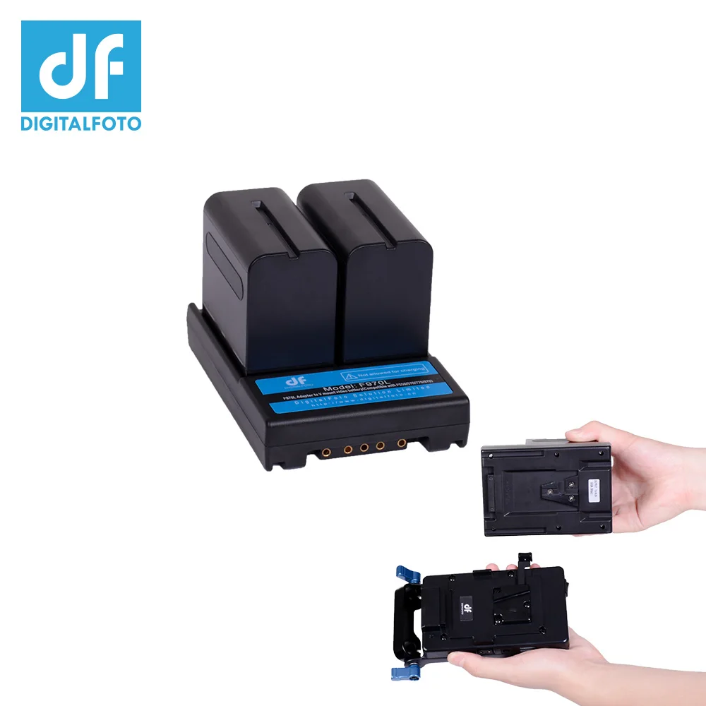 Адаптер для аккумулятора DF digitolfoto F970L F550 F570 F770 F970 крепление на батарейку V пластина