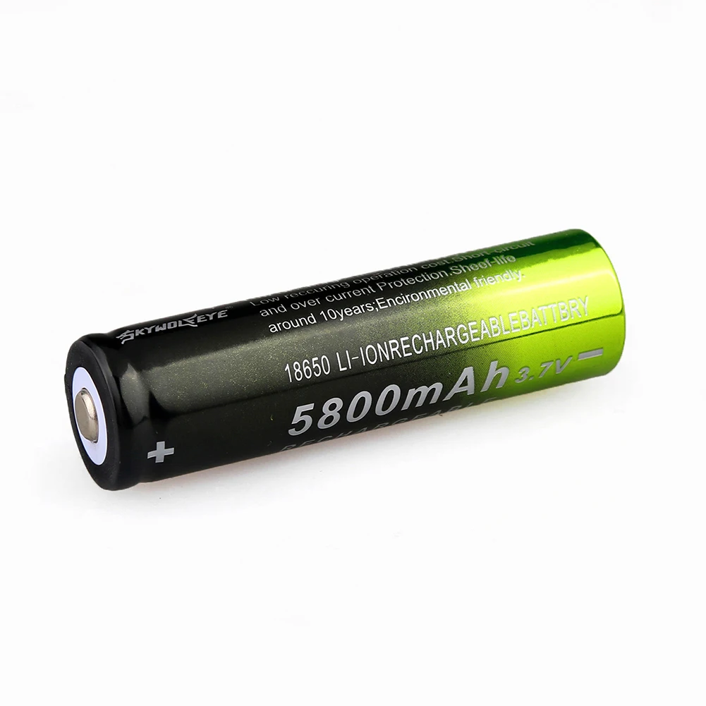 18650 перезаряжаемая батарея 3,7 V Li-Ion 5800mAh батарея для светодиодный фонарь