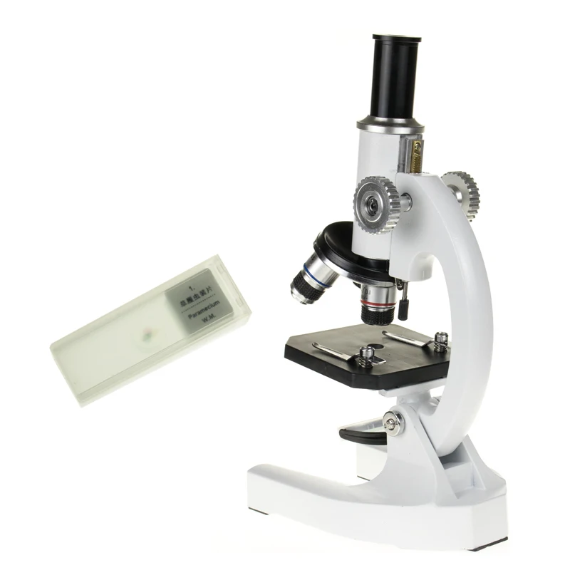 

Biological Microscope 40X-2000X Students Educational Science Lab With 5 Piece Glass Microscope Prepared Slides
