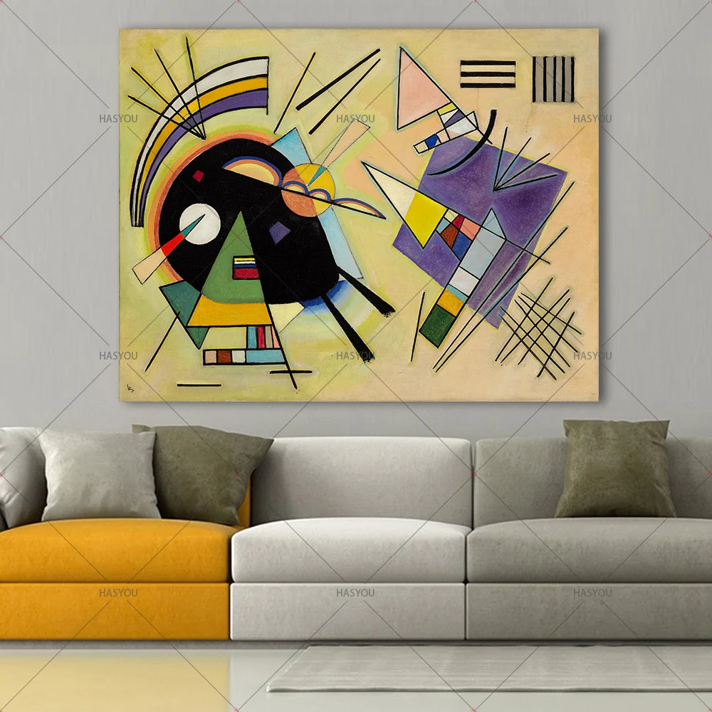 Abstract-Wall-Art-Pictures-For-Living-Room-Home-Decor-Canvas-Art-Oil-Painting-Wassily-Kandinsky-Black