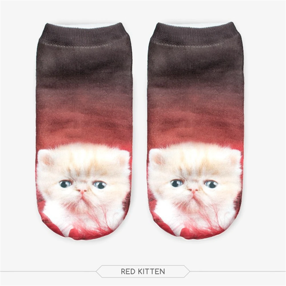 3D Printed Unisex Men/'s Women/'s Harajuku Style Cute Low Cut Ankle Socks Novelty