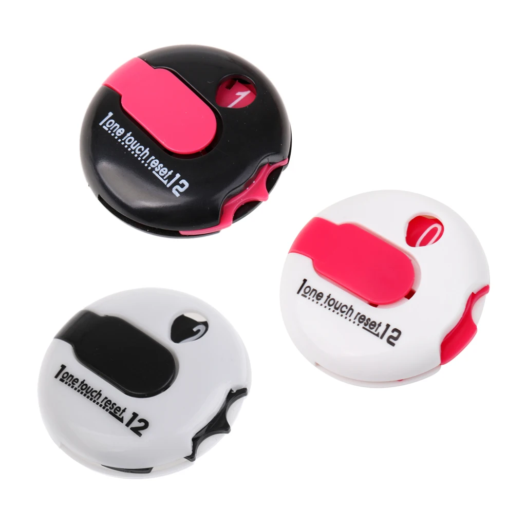 3 Pieces Assorted Mini Portable Golf Stroke Shot Putt Score Counter Keeper Golf Golf Training Aids Accessories