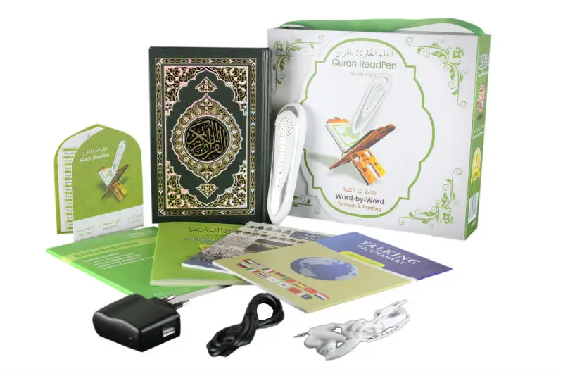 

Digital Quran pen Arabic Quran eader Quran reading pen English Spanish French, Urdu etc. free downloading word by word function
