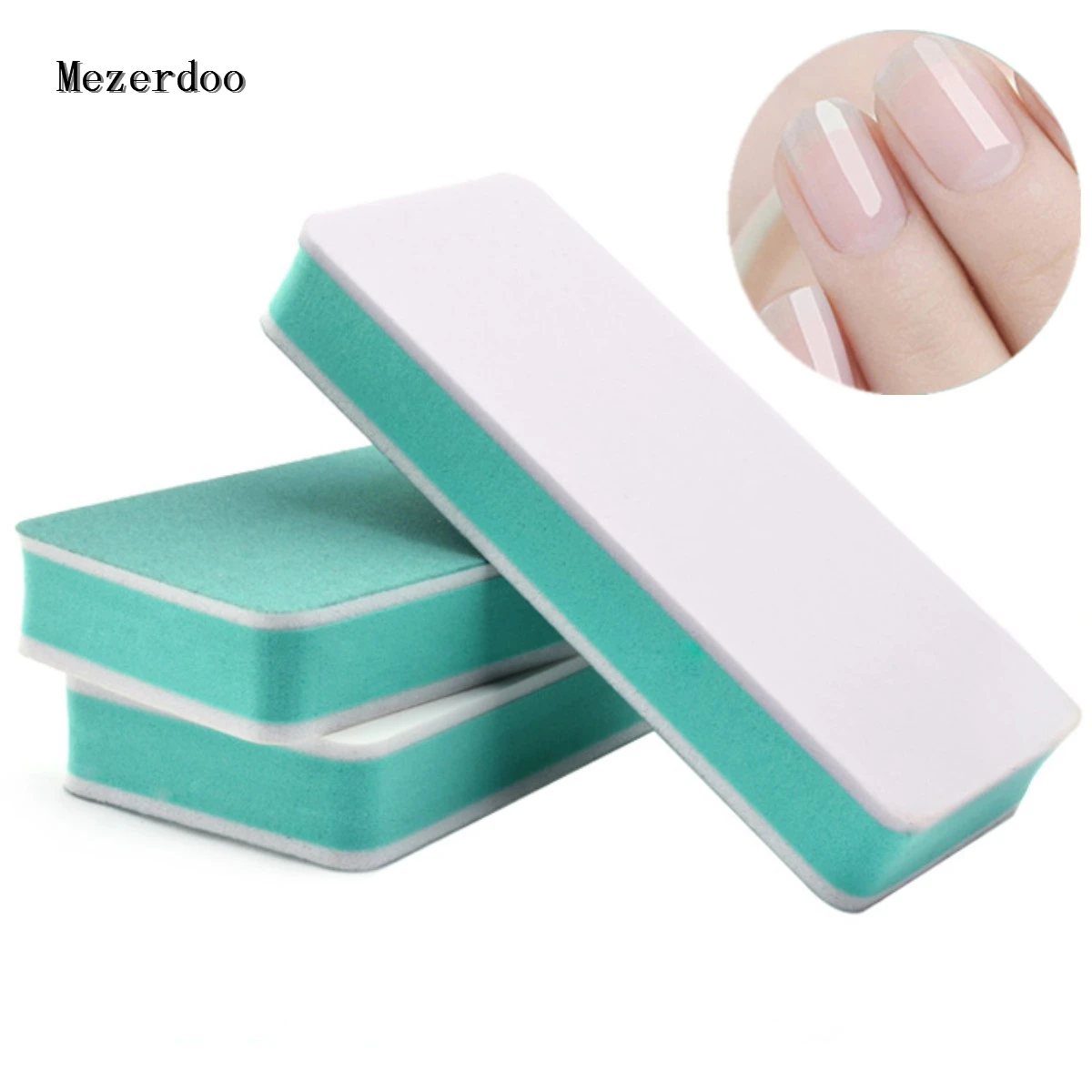 5Pcs Nails Buffer Block Sponge Files Double side Nail Sanding Sticks