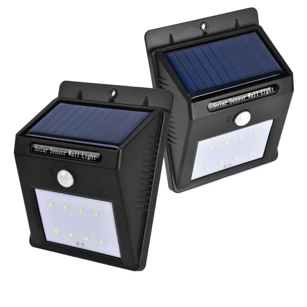 Новый ABS 8LED стены открытый солнечный свет двор лампы инфракрасный человеческого