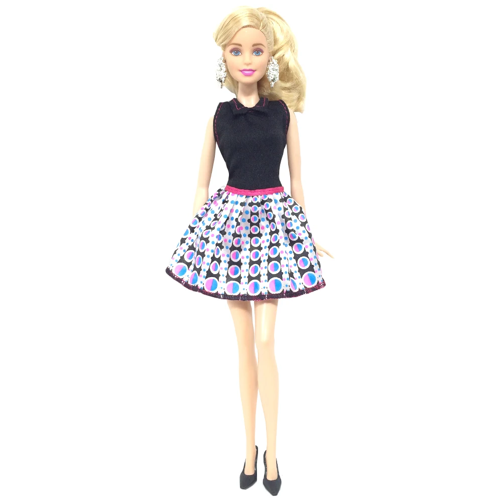 

NK 2019 Newest Doll Dress Beautiful Handmade Party ClothesTop Fashion Dress For Barbie Noble Doll Best Child Girls'Gift 015A