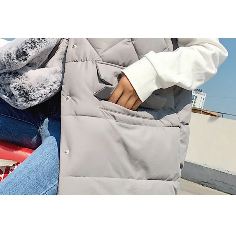 Cheerart Long Vest Winter Coat Women Sleeveless Down Jacket Slim Female Quilted Coat Femme Korean Waistcoat Colete