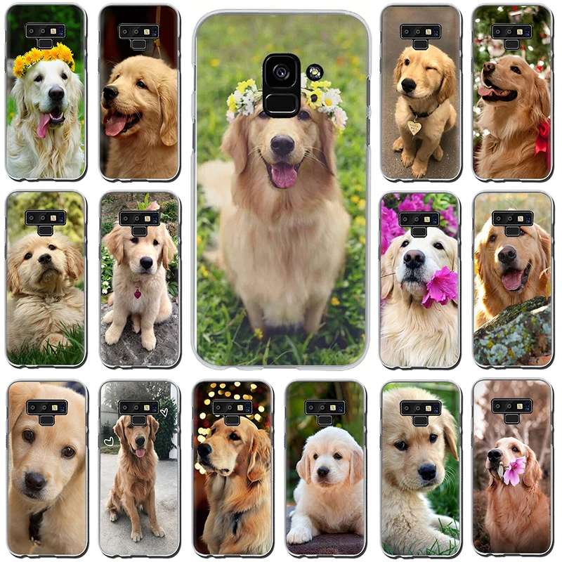 coque samsung a50 golden retriever