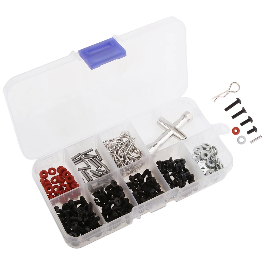 241 in 1 M3 Flat Round Screw Kits in Box for HSP RC Model Car DIY Spare Part