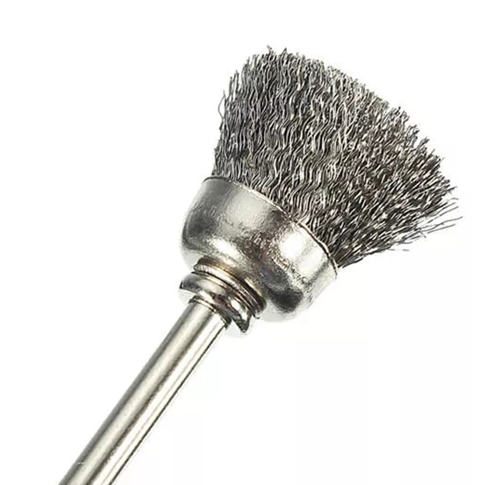 24 шт./компл. латунная проволочная щетка подходит для Dremel роторный инструмент аксессуар 1/"(3 мм) хвостовик