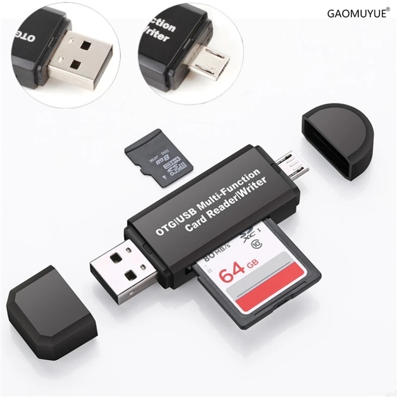 Картридер GAOMUYUE USB2.0 для Microsd телефона в кардридере s usb 2,0 для SD/TF карт с ПК и Loptop DPI-S3
