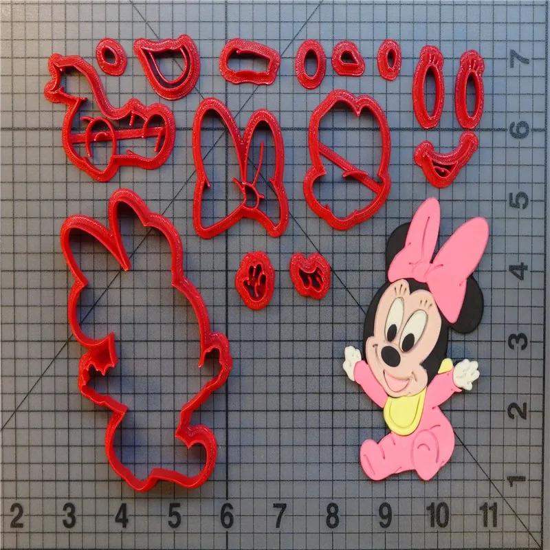 

Cute Animal Serie Mouse Cookie Cutter Cake Decorating Tool Custom 3D printed Biscuits Mold Cake Press Baking Mould Tool