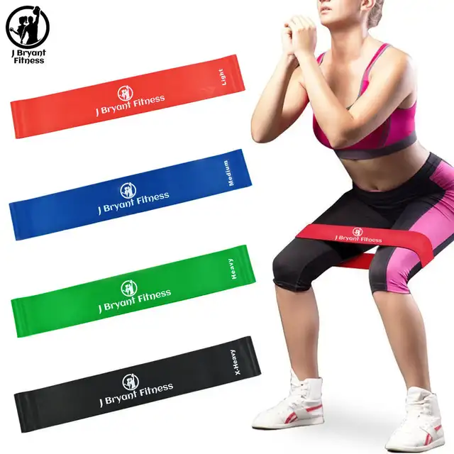 8 Level Fitness Resistance Bands Exercise Loop Gym Equipment ...