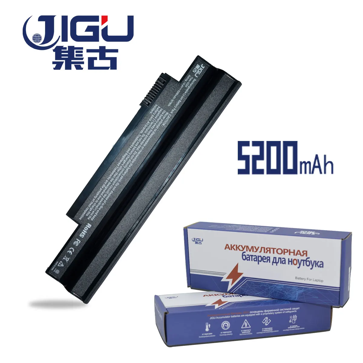 Аккумулятор JIGU для ноутбука Acer UM09H70 UM09C31 UM09G31 UM09H73 UM09H56 Aspire One 532h|laptop battery|6 cell laptop