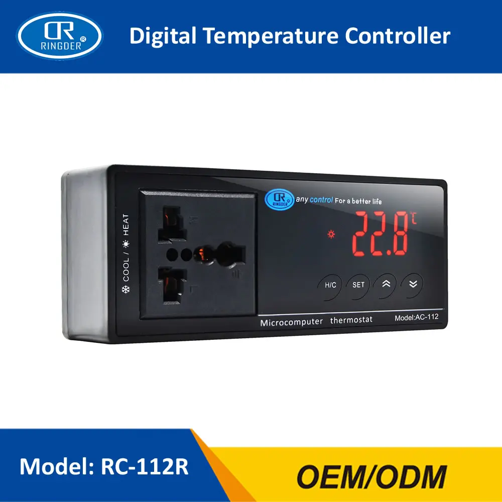 RC-112R DIGITAL TEMPERATURE THERMOSTAT 1