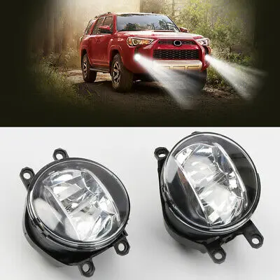 

LED Front Fog Light Lamp Replacement 2pcs For Toyota 4Runner 2014 - 2019