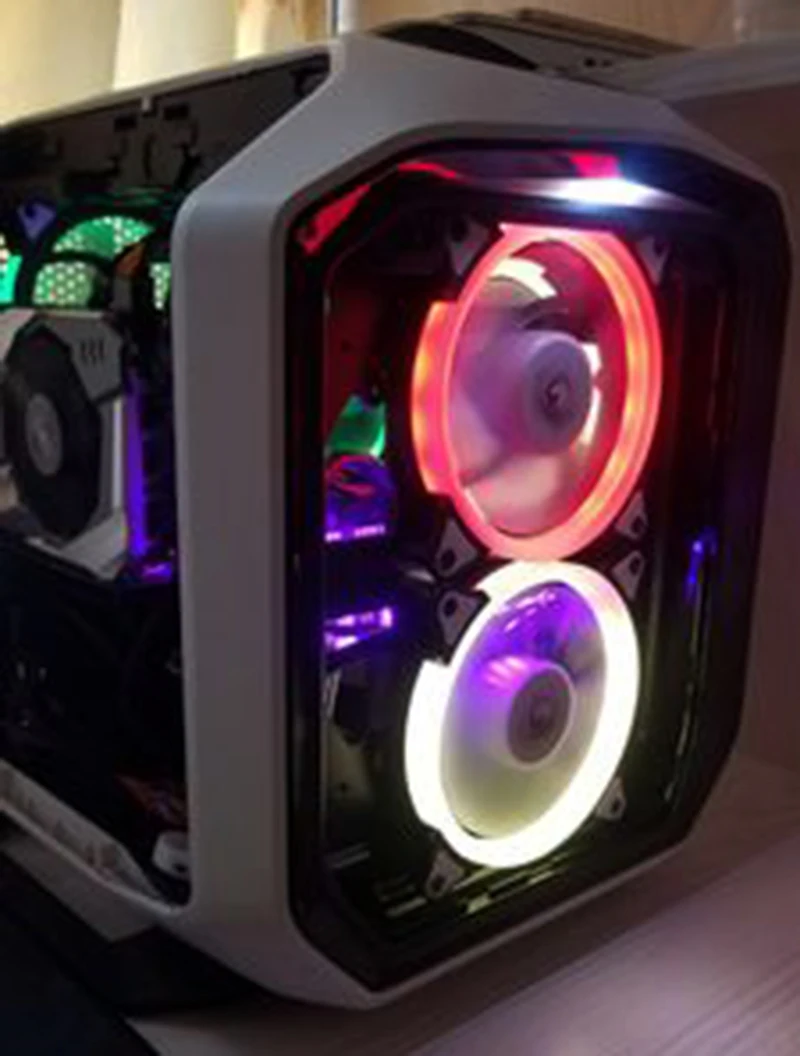 RGB Аврора Вентилятор охлаждения 120 мм 6pin контроллер/светодиодный порт RGB светодиодный кольцо для компьютера кулер для воды цвет регулируемый вентилятор радиатора