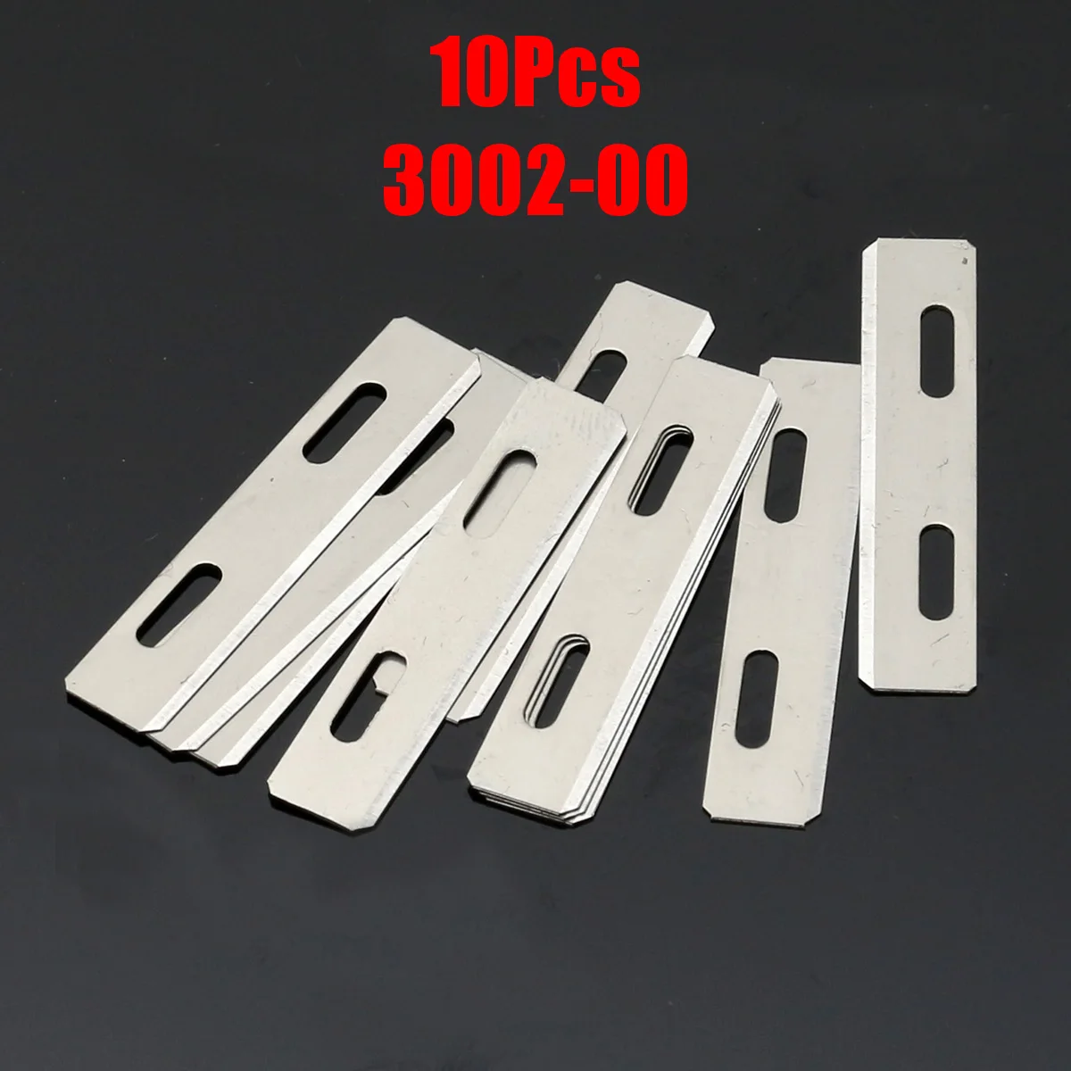 

10x Stainless Steel Replacement Blades + Box For Skiver Safety Leather Lace Tool