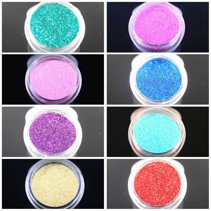 

2018 NEW Super Shiny 12 Colors Glitter Nail Art Dust Tool Kit Gem Polish Nail Tools 3D Nail Art Decorations Nail Glitter Powder