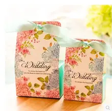 50Pcs/Lot PASAYIONE Big Portable Gift Bags For Containing Sugars Paper Wedding Candy Boxes Table Centerpieces Casamento Decor