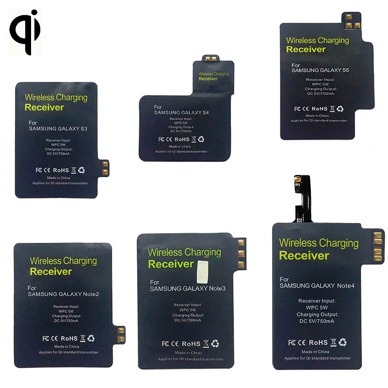 BBSW TI микросхем ультра тонкий Qi беспроводной зарядки приемник модуль адаптер зарядное устройство для SAMSUNG Galaxy S4 S5 Note 4 type-C устройства